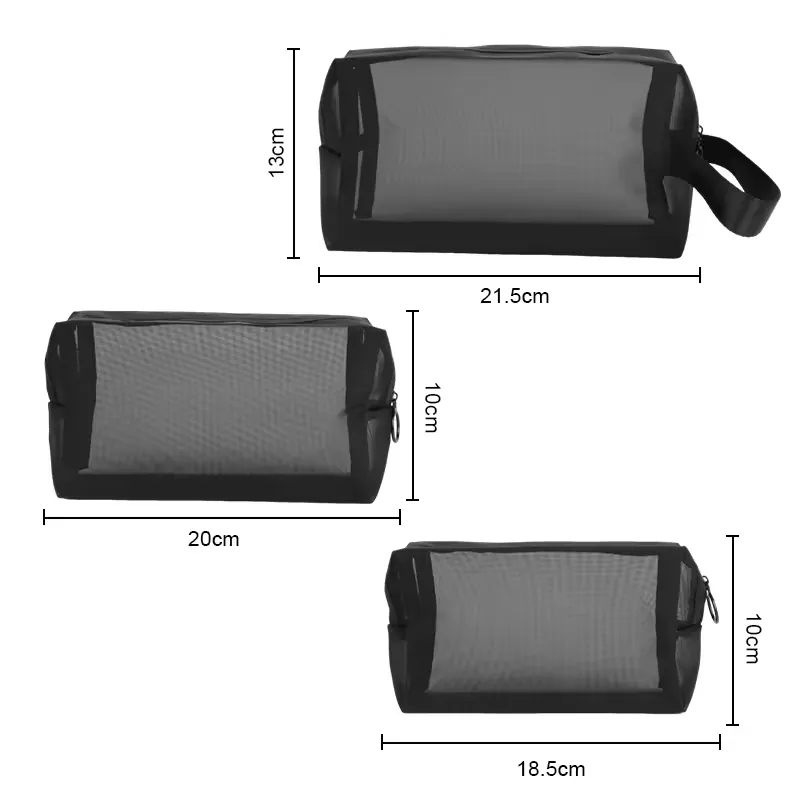 Maßgeschneiderte Make-up-Tasche aus Nylon mit Reißverschluss